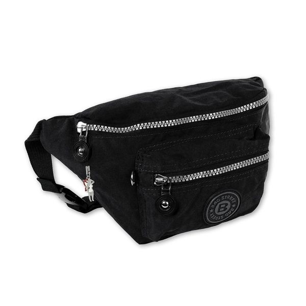 Borsa Street Nylon Ladies Men Fanny Pack Belt Bag Belt Bag Black 27X10X16 - Incluso Ciondolo A Forma Di Fata D2OTJ506S-image