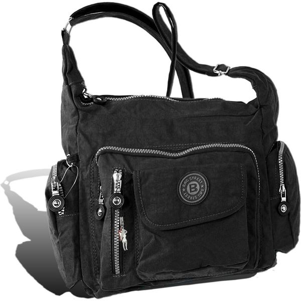 Borsa Street Nylon Borsa Donna Nero 30X15X22 D2OTJ204S-image