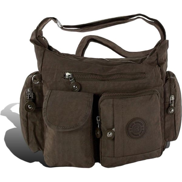 Borsa Street Nylon Borsa Donna Marrone 32X20X12 D2OTJ205N-image