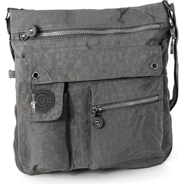 Borsa Street Nylon Borsa Donna Grigio 31X10X33 D2OTJ206K-image