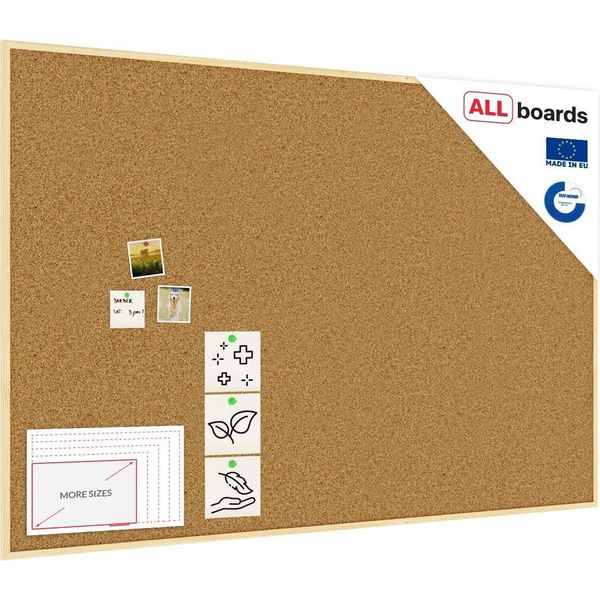 Bacheca In Sughero (Cornice In Legno) 180X120 Cm-image