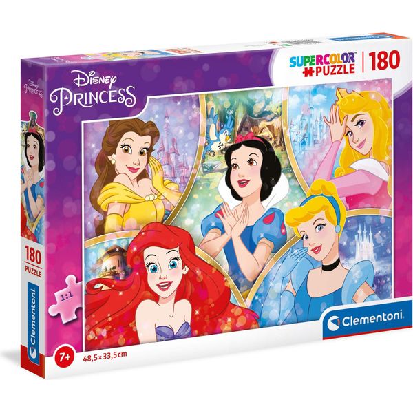 Clementoni - UkłAdanka Disney Princess 180 El. – Puzzle Premium Dla Dzieci-image