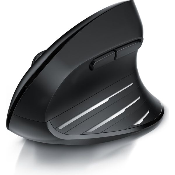 Mouse Ergonomico Csl, Senza Fili, Verticale, Ottico, Senza Fili, 2,4 Ghz E Bluetooth, Adatto Alle Braccia, 2400 Dpi-image