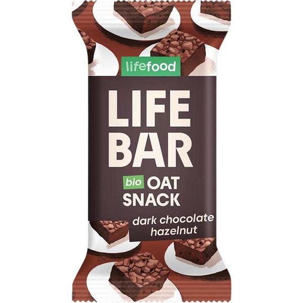 Lifebar Snack All'avena - Cioccolato Fondente E Nocciole 40G-image