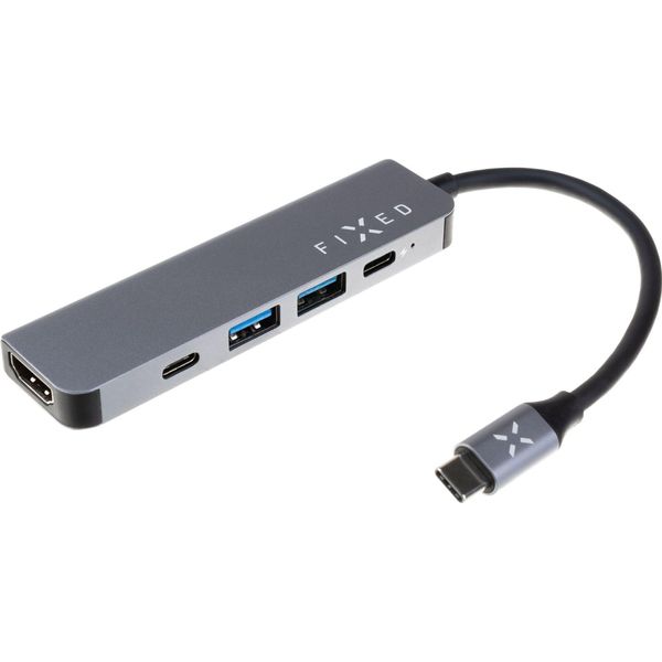 Fixed Fixed | 5-Port USB-C Hub Mini For Laptops And Tablets | FIXHU-MN-GR-image