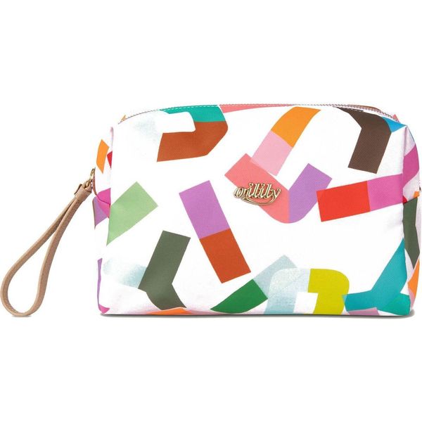 Oilily Borsa Da Toilette Penny Pouch Bold Font Lilac Snow Colorato-image