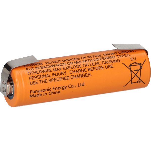 Batteria Ricaricabile Panasonic Aa 1,2V 2080Mah HHR210AA Etichetta A Saldare Mignon U-image