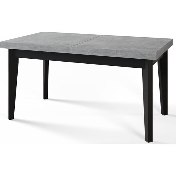 Tavolo Da Pranzo 160 Cm / 210 Cm, Tavolo Allungabile, Tavolo Da Cucina, Tavolo Da Pranzo, Tavolo Da Soggiorno, Tavolo Da Camera, Tavolo Moderno, Tavolo Da Soppalco, Gambe Nere, Scandinavo, 160X90, Atelier Della Luce-image