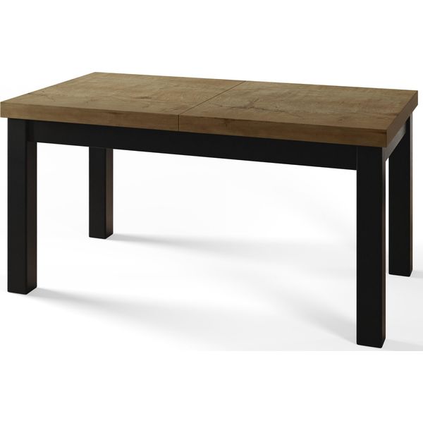 Tavolo Da Pranzo 120 Cm / 160 Cm, Tavolo Allungabile, Tavolo Da Cucina, Tavolo Da Pranzo, Tavolo Da Soggiorno, Tavolo Da Camera, Tavolo Moderno, Tavolo Da Soppalco, Gambe Nere, Classico, 120X80, Lefkas-image