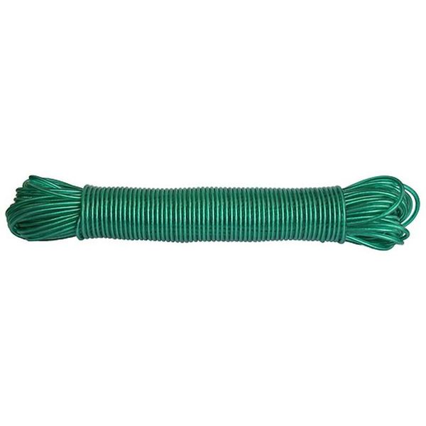 Stendibiancheria Rope Pvc Wico, L-30 M/4 Mm, Anima In Acciaio, Verde-image