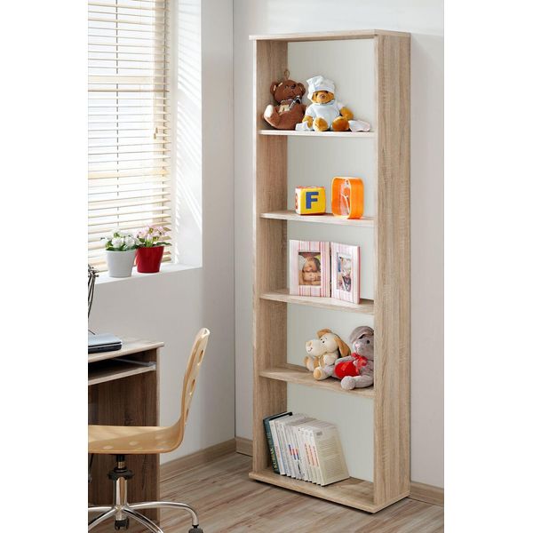 Scansia Con Scaffali Eman - Rovere Sonoma-image