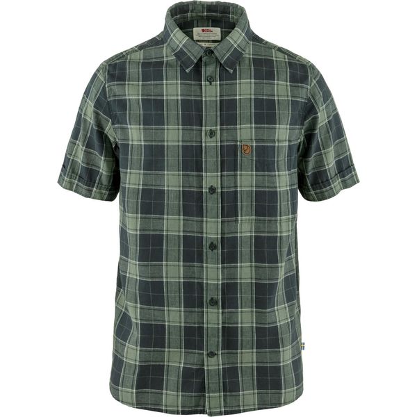 FjÄLlrÄVen ÖVik Travel Shirt Ss M Dark NAVY-PATINA Green Dark NAVY-PATINA Green M-image