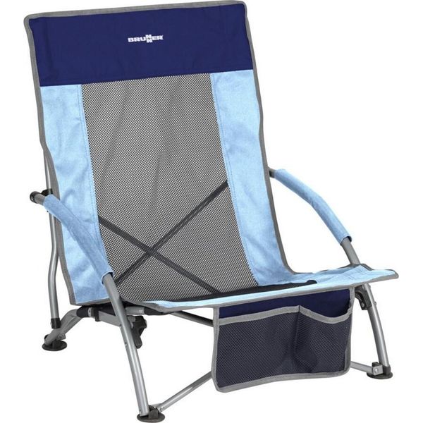 Brunner - Spiaggina Cuba Airback Blue/Azz - Carico Massimo: 102 Kg - Dimensioni: 57 X 43 X H64 Cm-image