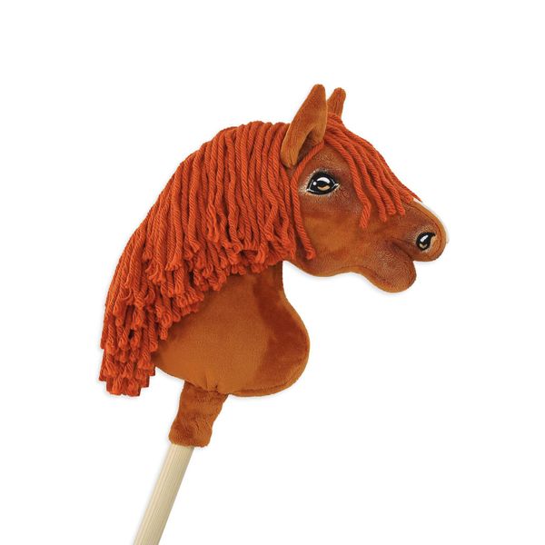 Hobby Horse Premium Piccolo Cavallo A Bastone - A4 Castagna-image