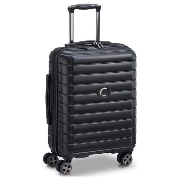 Delsey Paris Carrello Shadow 5.0 4DR Cabin Trolley Slim Line 55 Black Nero-image