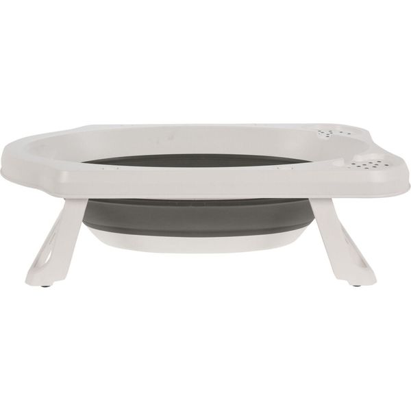 Vaschetta Da Bagno Pieghevole Con Piedini Ripiegabili - 33 L / 82 X 47 Cm - Vaschetta Da Bagno In Plastica Antiscivolo In Bianco - Vaschetta Da Bagno Antiscivolo Per Neonati E Bambini Piccoli-image