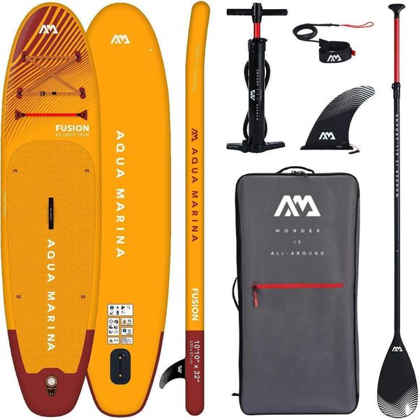 Aqua Marina Fusion Isup Board Set Gonfiabile Stand Up Paddle Surfboard 330Cm Sup-image