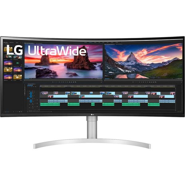 Lg 38WN95CP-W Monitor Pc 96,5 Cm (38Pollici) 3840 X 1600 Pixel Quad Hd+ Qled Bianco-image