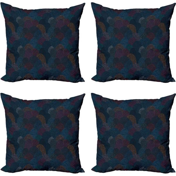Abakuhaus Set Di Federe Astratte (4 Pezzi), Triangles And Arrows, Stampa Digitale Moderna Su Entrambi I Lati, 60 Cm X 60 Cm, Multicolore-image