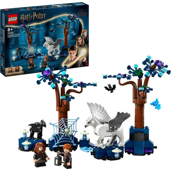 Lego Harry Potter La Foresta Proibita: Giocattolo Con Le Figure Di Hermione E Ron, Più Animali Fantastici Come Fierobecco E Thestral, Regalo Per Bambini, Ragazze, Ragazzi Dagli 8 Anni In Su 76432-image