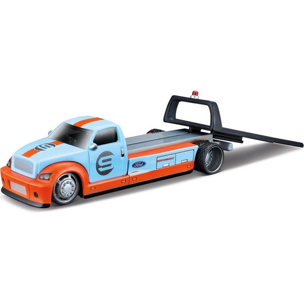 Maisto Flatbed - 2019 Ford Gt Heritage Edition, Blu Chiaro, 1:64-image