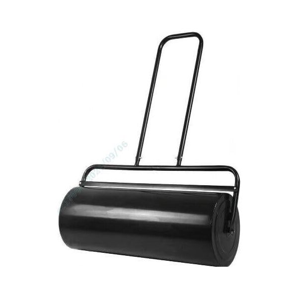 Costway Rullo Per Prato Rullo A Mano Rullo Per Giardino Tamburo Resistente, Rullo Per Prato Ideale Per Prati Piani (48L / 114X60X32Cm, Nero)-image