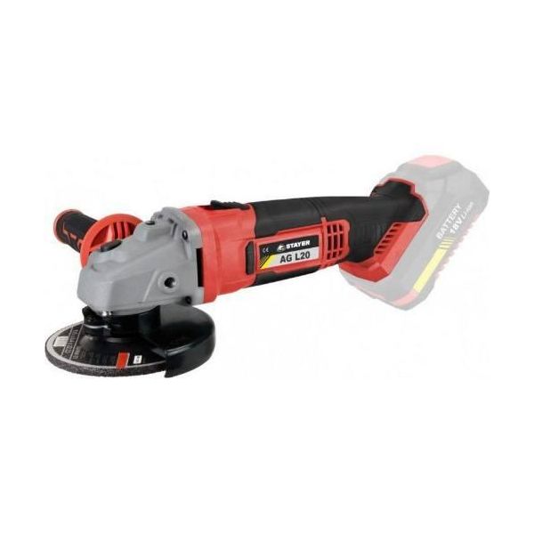 Smerigliatrice Angolare, A Batteria, Ag L2024, Ø 115 Mm, 18V, 4Ah, 2 Batterie Agli Ioni Di Litio, Stayer-image