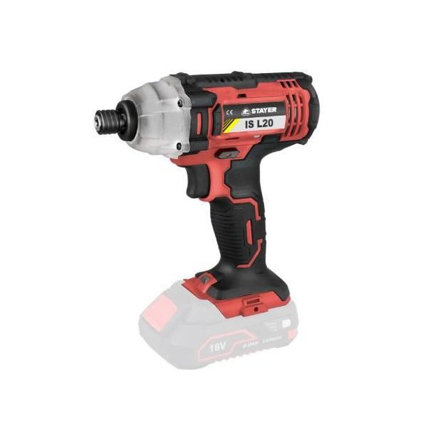 Avvitatore A Impulsi A Batteria Is L202, 18V, 2Ah, 2 Batterie Agli Ioni Di Litio, (Caricatore + Borsa), Stayer-image