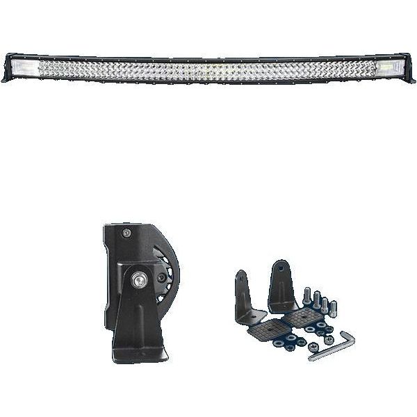Striscia Luminosa A Led, Design Curvo, Illuminazione Per Veicoli Fuoristrada, 7D 52In Senza Filo-image