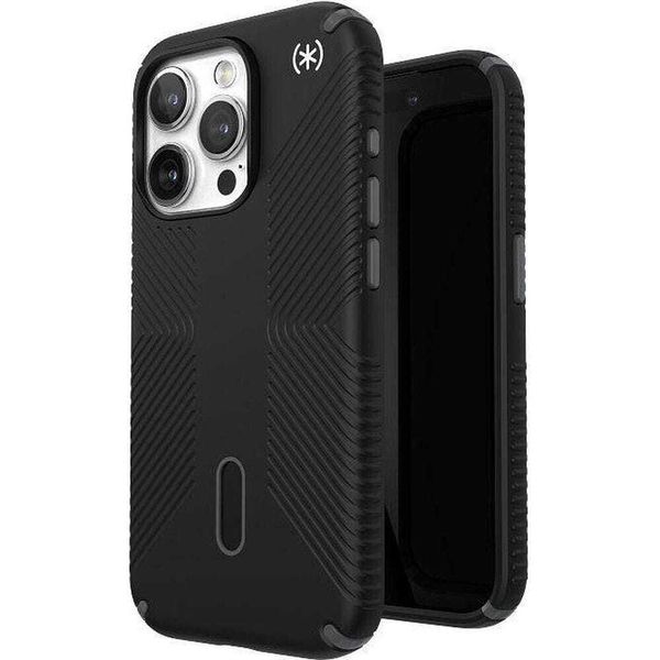 Speck Presidio2 Grip Clicklock & Magsafe - Custodia Per Iphone 15 Pro (Nero / Grigio Ardesia / Bianco)-image