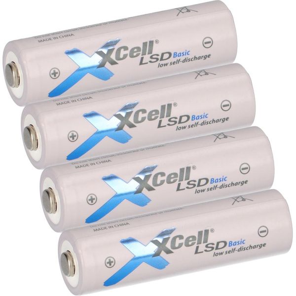 4X Xcell Mignon Aa Batteria Ricaricabile Lsd Basic Ni-Mh 1,2V 2100Mah-image