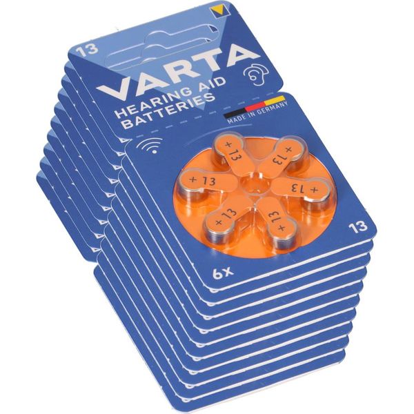 60X Batteria Per Apparecchi Acustici Varta 13 PR48 Batteria Per Apparecchi Acustici-image