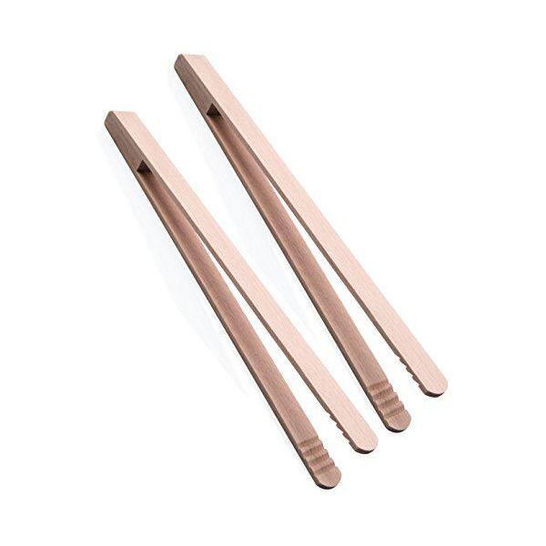 Pinze Per Barbecue Pinze Per Sottaceti In Legno 40 Cm 2 Pezzi-image