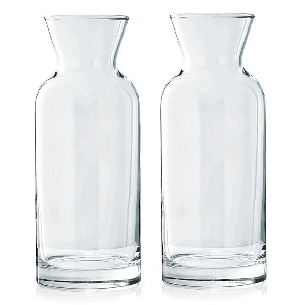Set Di 2 Caraffe Da 0,5 Litri Con Marchio Di Calibrazione Ce Acqua, Vino Succo, Misura ..-image