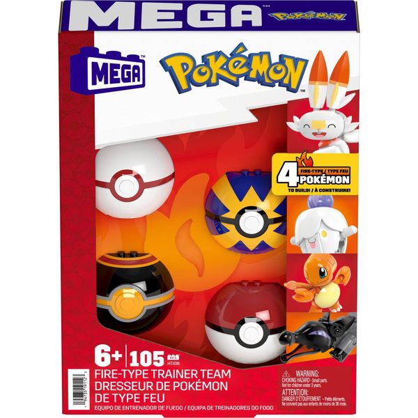 Mega PokéMon 4 Set Di PokéMon Di Tipo Fuoco-image