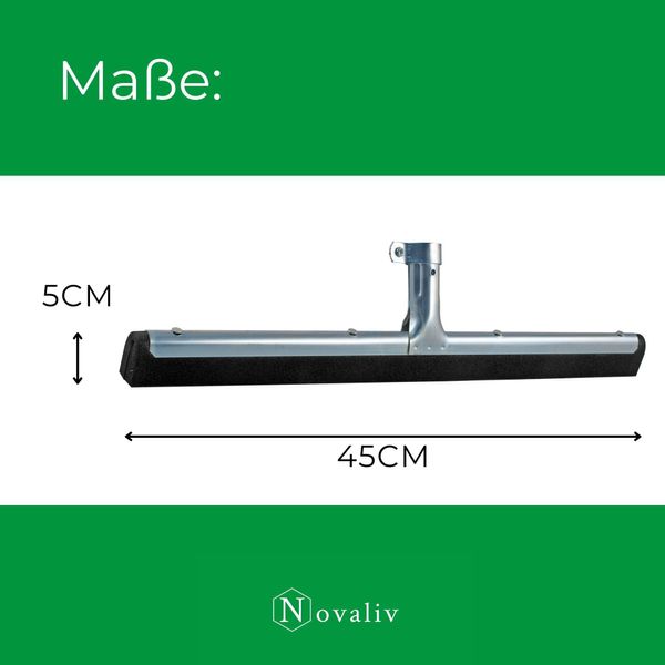 Novaliv 4X Tergivetro Doccia Manico Lungo 137 Cm Tergivetro Doccia 45 Cm Patio Grande Tergivetro Acqua Metallo Pavimento Piscina Bagno Tergivetro Xxl Largo Piastrelle Acqua Patio-image