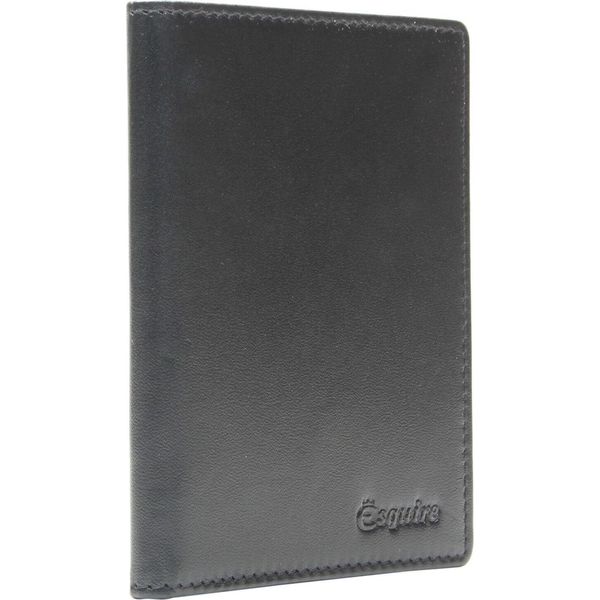Esquire Caso Di Identificazione New Silk Passport Card Case Black Nero-image