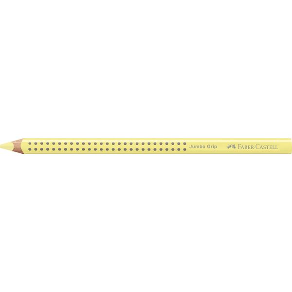 Faber-Castell 114806 FABER-CASTELL Matita Colorata Triangolare Jumbo Grip Pastell, Giallo-image