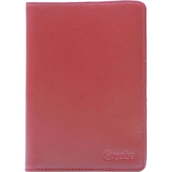 Esquire Caso Di Identificazione New Silk Passport Case Red Rosso Scuro-image