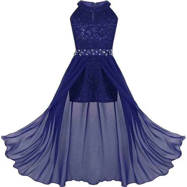 Ragazze Abito Da Sera Dimensioni 122-128 Cm Dolce Principessa Abiti Da Ragazza Fiore Per Festa Matrimonio Damigelle D'onore Festa Bambini Jumpsuit-image
