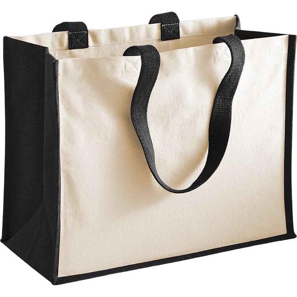 Westford Mill - Borsa Della Spesa "Classic"", Iuta PC6263 (Taglia Unica) (Nero)"-image