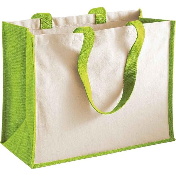 Westford Mill - Borsa Della Spesa "Classic"", Iuta PC6263 (Taglia Unica) (Verde Mela)"-image