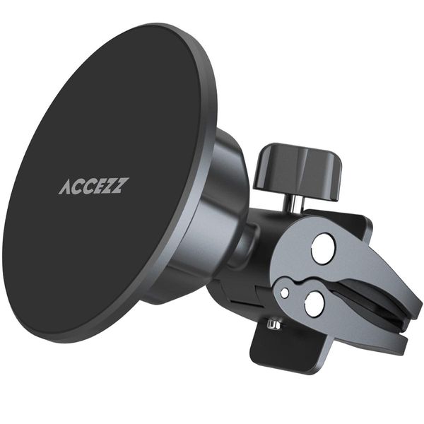 Portacellulare Accezz Per Auto - Magsafe - Circuito Magnetico Incluso - Griglia Di Ventilazione - Nero-image