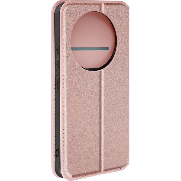 Avizar, Custodia In Pelle Finta Classic Edition Honor Magic 6 Lite, Oro Rosa-image