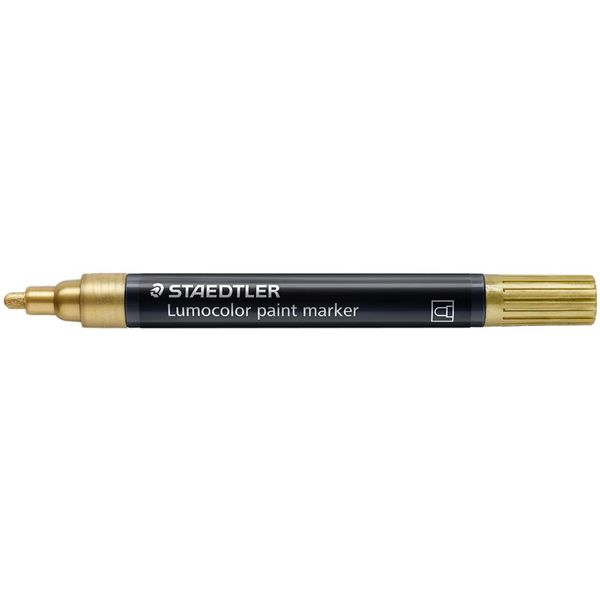 Staedtler 349-11 Staedtler Acrylmarker Marcatore A Vernice Lumocolor, Oro-image