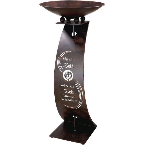 Gilde SchalenstäNder, "Zeitwoge"", Spruch, Metall, Braun, Ve 2, H. 110 Cm, D. 50 Cm 67773"-image