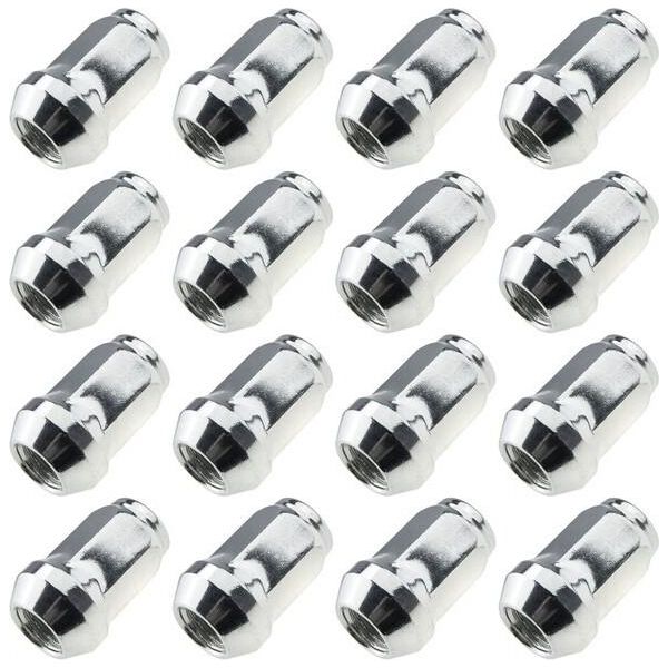 16X Dadi Ruota Cono Zincato M12X1,5 Per Chevrolet Honda Opel Toyota Volvo Kia-image
