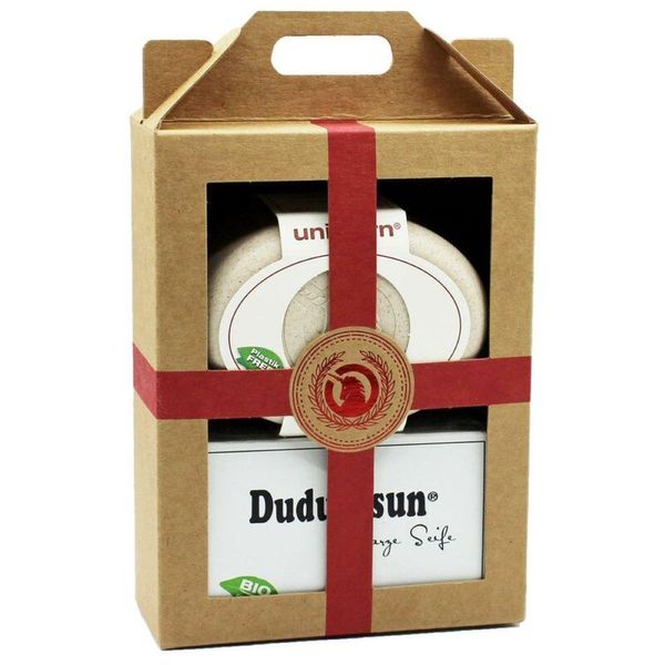 Set Regalo Rosso - Scatola Di Sapone Crema Bianca & Dudu-Osun Pure-image
