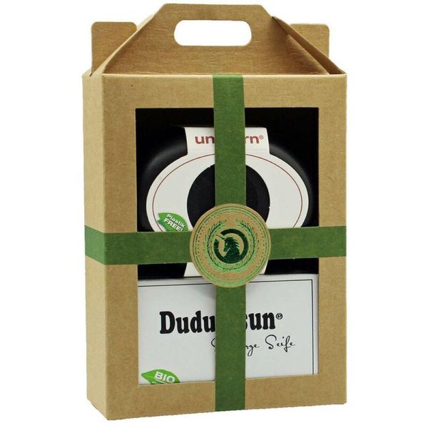 Set Regalo Verde - Scatola Di Sapone In Velluto Nero & Dudu-Osun Pure-image