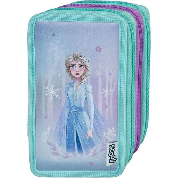 Undercover Astuccio Disney Frozen A 3 Scomparti Per La Scuola Multicolore-image